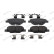 Brake pad set, disc brake FDB5522 Ferodo