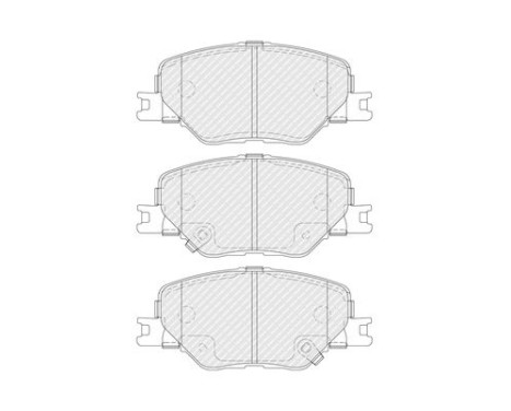 Brake pad set, disc brake FDB5522 Ferodo, Image 3