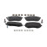 Brake pad set, disc brake FDB5523 Ferodo