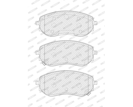 Brake pad set, disc brake FDB5523 Ferodo, Image 3