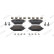 Brake pad set, disc brake FDB5524 Ferodo