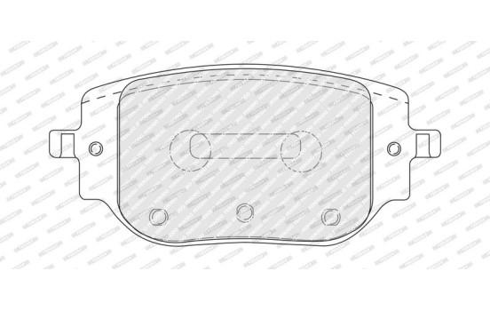 Brake pad set, disc brake FDB5524 Ferodo, Image 3