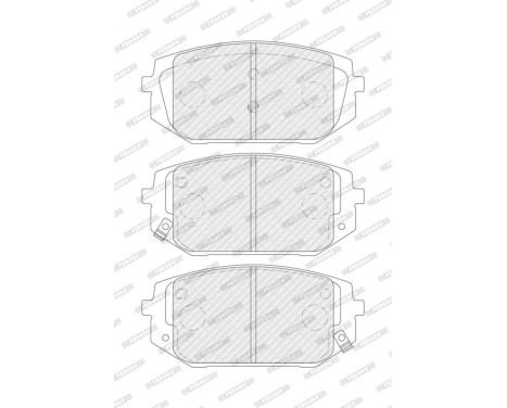 Brake pad set, disc brake FDB5531 Ferodo, Image 3
