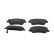 Brake pad set, disc brake FDB5532 Ferodo