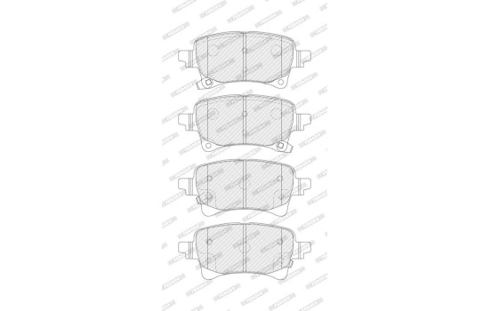 Brake pad set, disc brake FDB5538 Ferodo, Image 3