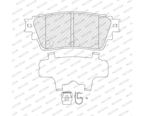 Brake pad set, disc brake FDB5540 Ferodo, Image 3