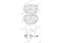 Brake pad set, disc brake FDB5543 Ferodo