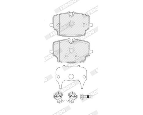 Brake pad set, disc brake FDB5543 Ferodo