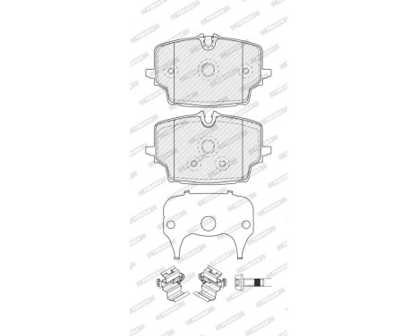 Brake pad set, disc brake FDB5543 Ferodo, Image 2