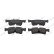 Brake pad set, disc brake FDB5556 Ferodo