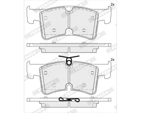 Brake pad set, disc brake FDB5556 Ferodo, Image 2