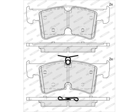 Brake pad set, disc brake FDB5556 Ferodo, Image 2