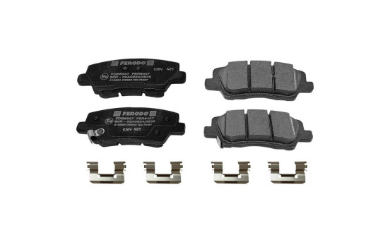 Brake pad set, disc brake FDB5557 Ferodo