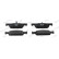 Brake pad set, disc brake FDB5558 Ferodo
