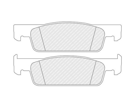 Brake pad set, disc brake FDB5558 Ferodo, Image 2
