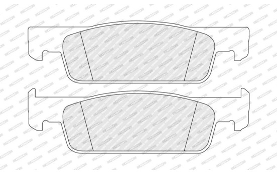 Brake pad set, disc brake FDB5558 Ferodo, Image 3