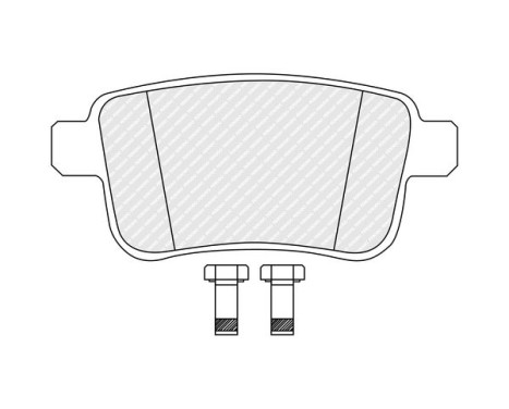 Brake pad set, disc brake FDB5559 Ferodo