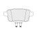 Brake pad set, disc brake FDB5559 Ferodo