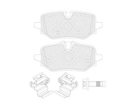 Brake pad set, disc brake FDB5561 Ferodo