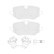 Brake pad set, disc brake FDB5561 Ferodo