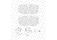 Brake pad set, disc brake FDB5561 Ferodo