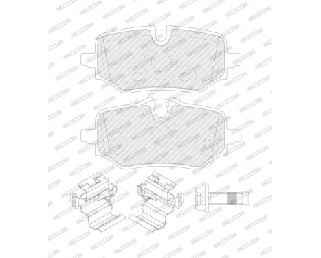 Brake pad set, disc brake FDB5561 Ferodo
