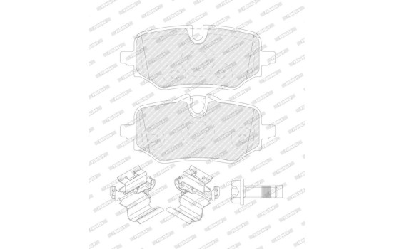 Brake pad set, disc brake FDB5561 Ferodo
