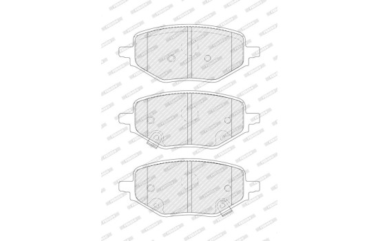 Brake pad set, disc brake FDB5562 Ferodo, Image 2