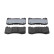 Brake pad set, disc brake FDB5566 Ferodo