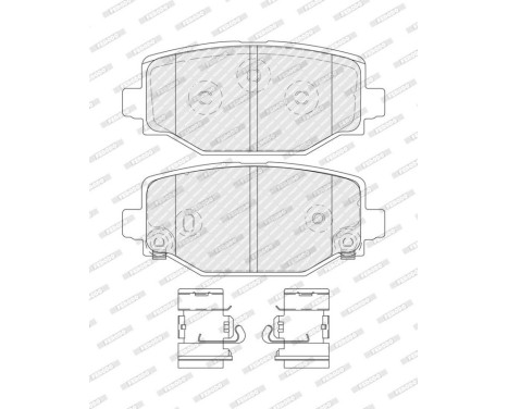 Brake pad set, disc brake FDB5574 Ferodo, Image 3