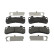 Brake pad set, disc brake FDB5575 Ferodo