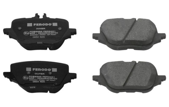Brake pad set, disc brake FDB5593 Ferodo, Image 2