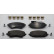 Brake pad set, disc brake FDB5604 Ferodo