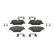 Brake pad set, disc brake FDB5606 Ferodo