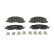 Brake pad set, disc brake FDB5622 Ferodo