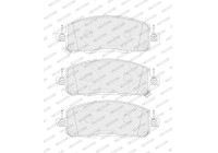 Brake pad set, disc brake FDB5664 Ferodo