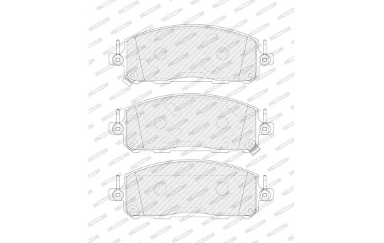 Brake pad set, disc brake FDB5664 Ferodo