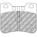 Brake pad set, disc brake FDS1109 Ferodo Racing