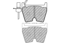 Brake pad set, disc brake FDS1664 Ferodo Racing