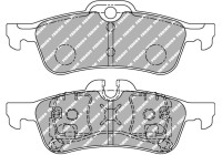 Brake pad set, disc brake FDS1676 Ferodo Racing