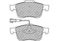 Brake pad set, disc brake FDS1805 Ferodo Racing