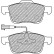 Brake pad set, disc brake FDS1805 Ferodo Racing