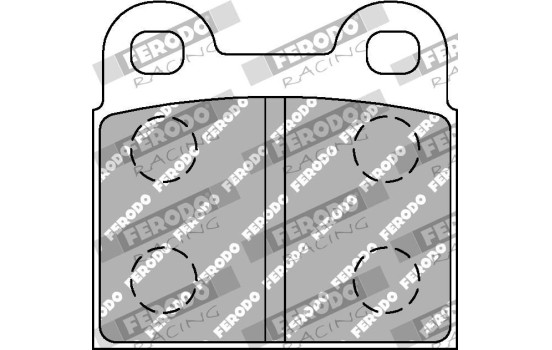 Brake pad set, disc brake FDS3 Ferodo Racing, Image 2