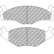 Brake pad set, disc brake FDS392 Ferodo Racing
