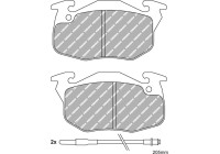 Brake pad set, disc brake FDS393 Ferodo Racing