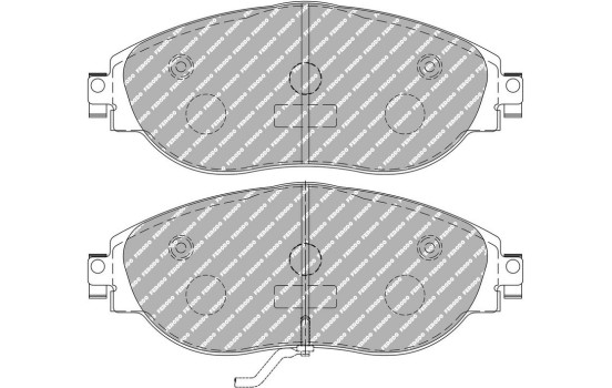Brake pad set, disc brake FDS4425 Ferodo Racing, Image 2
