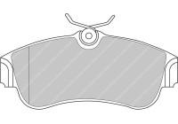 Brake pad set, disc brake FDS604 Ferodo Racing