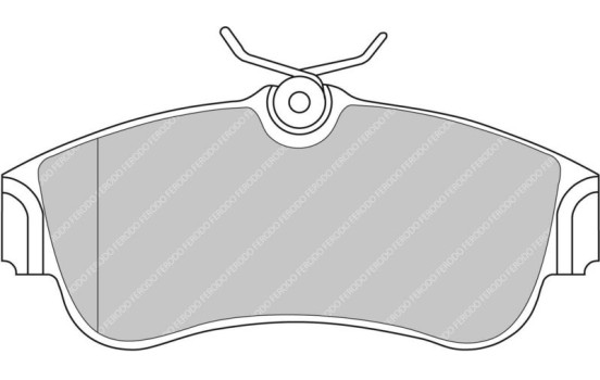 Brake pad set, disc brake FDS604 Ferodo Racing