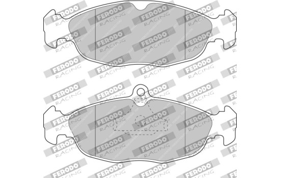 Brake pad set, disc brake FDS732 Ferodo Racing, Image 2