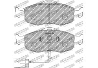 Brake pad set, disc brake FDS766 Ferodo Racing